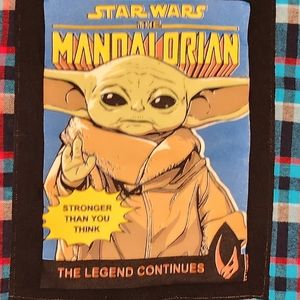 DISNEY STAR WARS YODA UPCYCLED FLANNEL SHIRT